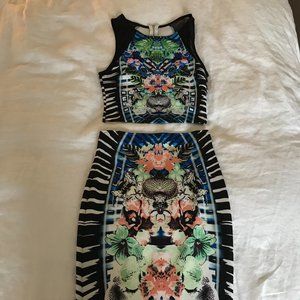 Mendocino Crop and Skirt Set